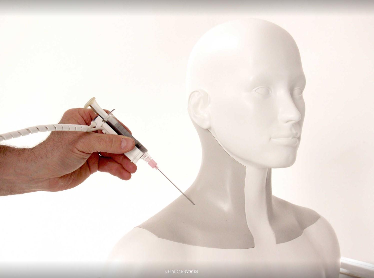 picture of the injection simulator sculpture